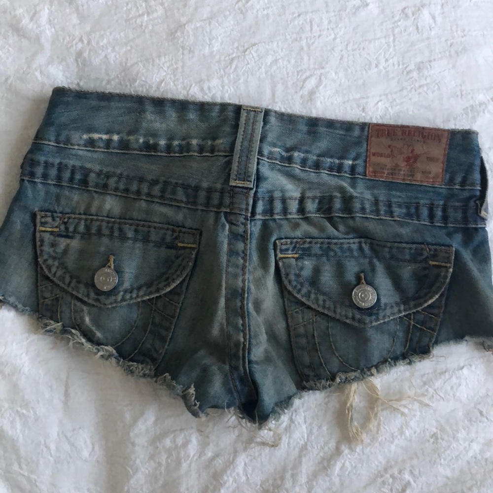 True Religion cut off “joey” shorts